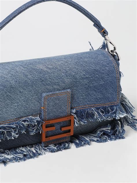 fendi denim shoulder bag|Fendi shoulder strap outlet.